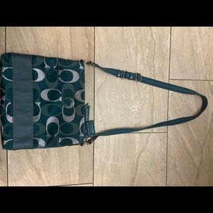 Blue coach Purse